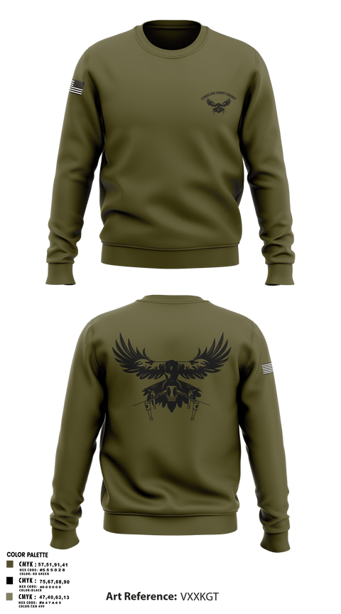 Crew Neck Sweatshirt, Stanislaus County Sheriff, Police, Teamtime, Team time, sublimation, custom sports apparel, team uniforms, spirit wear, spiritwear, sports uniforms, custom shirts, team store, custom team store, fundraiser sports, apparel fundraiser