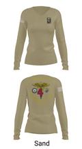 4th Med Battalion 81744782 Women's Long Sleeve V-neck Shirt - 97