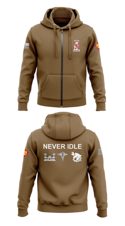 120th Engineers 1318927 Zip Hoodie - 3