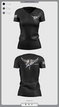 Livingston Police Emergency Service Unit 52189708 Women's Short Sleeve V-neck Shirt - 1