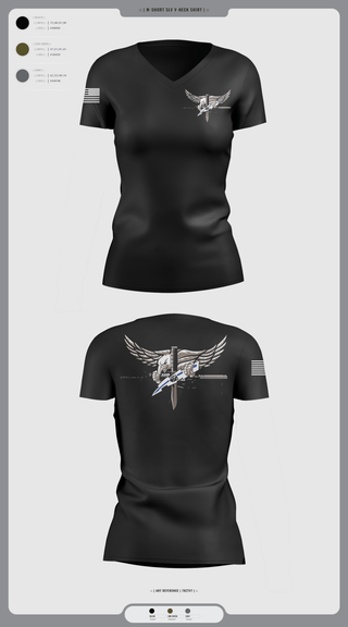 Womens Short Sleeve Vneck Shirt, Livingston Police Emergency Service Unit, , Teamtime, Team time, sublimation, custom sports apparel, team uniforms, spirit wear, spiritwear, sports uniforms, custom shirts, team store, custom team store, fundraiser sports, apparel fundraiser