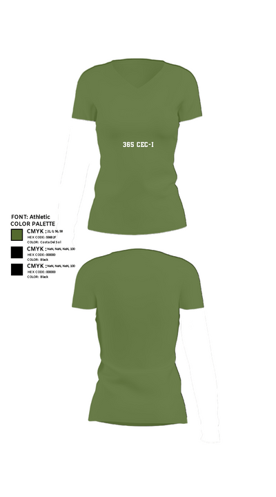 365 CEC-I 80345434 Women's Short Sleeve V-neck Shirt - 44