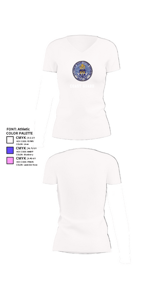 Women's Short Sleeve Vneck Shirt, USCGC Dexter, Coast Guard, Teamtime, Team time, sublimation, custom sports apparel, team uniforms, spirit wear, spiritwear, sports uniforms, custom shirts, team store, custom team store, fundraiser sports, apparel fundraiser