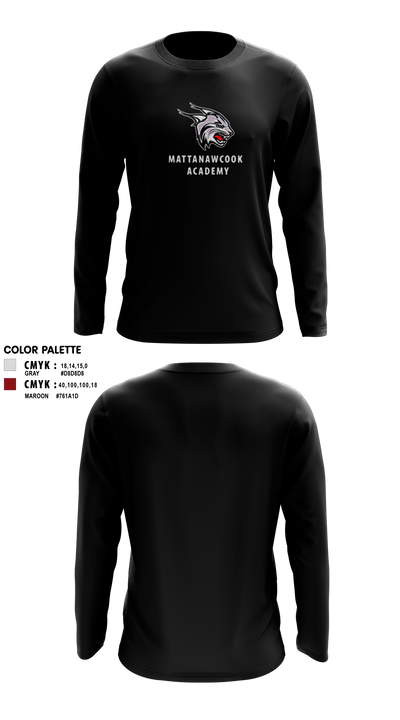 Mattanawcook Academy Wrestling 86288289 Long Sleeve Performance Shirt 50 (1)