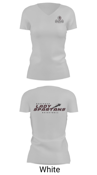 Womens Short Sleeve Vneck Shirt, Berthoud High School Basketball, Women's Basketball, Teamtime, Team time, sublimation, custom sports apparel, team uniforms, spirit wear, spiritwear, sports uniforms, custom shirts, team store, custom team store, fundraiser sports, apparel fundraiser