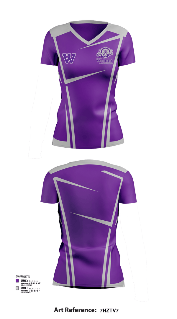 Womens Short Sleeve Vneck Shirt, Walnut Middle School, Spirit Store, Teamtime, Team time, sublimation, custom sports apparel, team uniforms, spirit wear, spiritwear, sports uniforms, custom shirts, team store, custom team store, fundraiser sports, apparel fundraiser