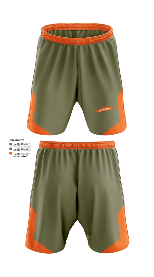 Athletic Shorts With Pockets, Servpro, , Teamtime, Team time, sublimation, custom sports apparel, team uniforms, spirit wear, spiritwear, sports uniforms, custom shirts, team store, custom team store, fundraiser sports, apparel fundraiser