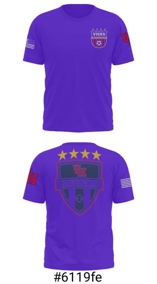 Short Sleeve Performance Shirt, Vestavia Rebels, Men's Soccer, Teamtime, Team time, sublimation, custom sports apparel, team uniforms, spirit wear, spiritwear, sports uniforms, custom shirts, team store, custom team store, fundraiser sports, apparel fundraiser