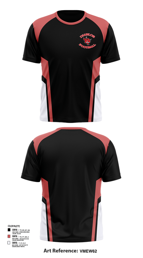 Short Sleeve Performance Shirt, Football Diablos, , Teamtime, Team time, sublimation, custom sports apparel, team uniforms, spirit wear, spiritwear, sports uniforms, custom shirts, team store, custom team store, fundraiser sports, apparel fundraiser