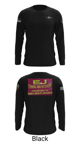 Long Sleeve Performance Shirt, EJ TOWING AND RECOVERY, , Teamtime, Team time, sublimation, custom sports apparel, team uniforms, spirit wear, spiritwear, sports uniforms, custom shirts, team store, custom team store, fundraiser sports, apparel fundraiser