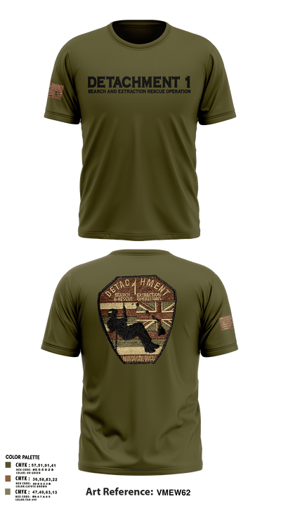 Detachment 1 27221981 Short Sleeve Performance Shirt - 1