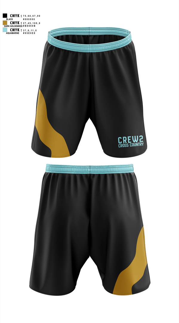 Athletic Shorts With Pockets, CREW2, Cross Country, Teamtime, Team time, sublimation, custom sports apparel, team uniforms, spirit wear, spiritwear, sports uniforms, custom shirts, team store, custom team store, fundraiser sports, apparel fundraiser