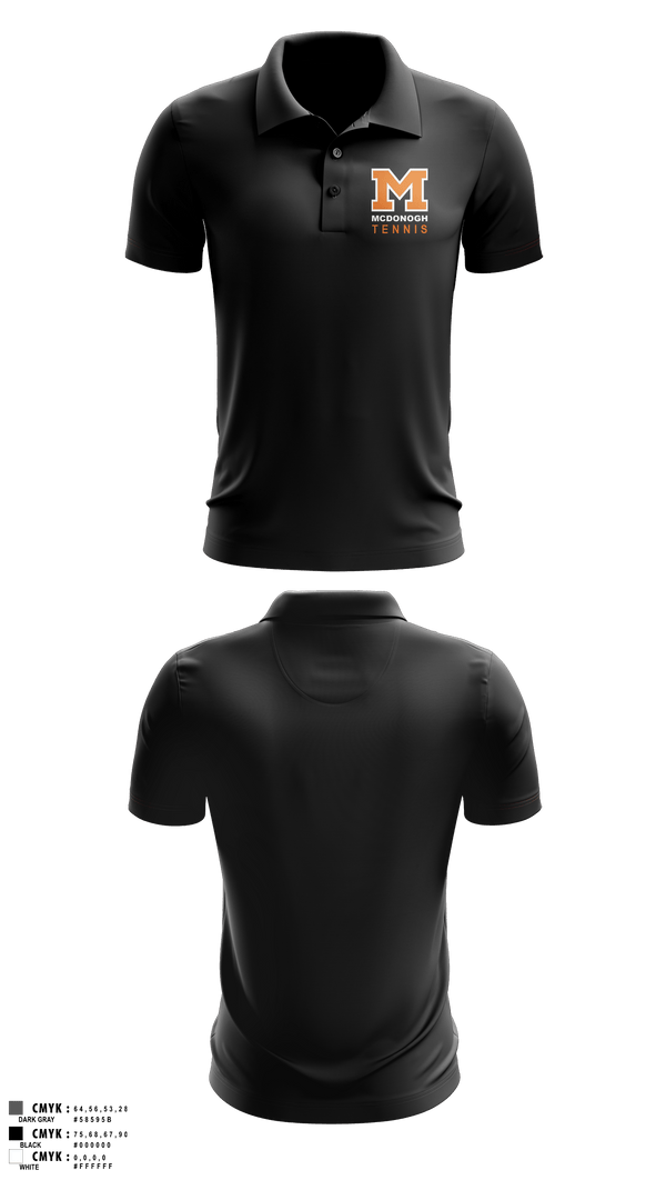 Short Sleeve Performance Polo, Girls Tennis McDonogh School, Tennis, Teamtime, Team time, sublimation, custom sports apparel, team uniforms, spirit wear, spiritwear, sports uniforms, custom shirts, team store, custom team store, fundraiser sports, apparel fundraiser