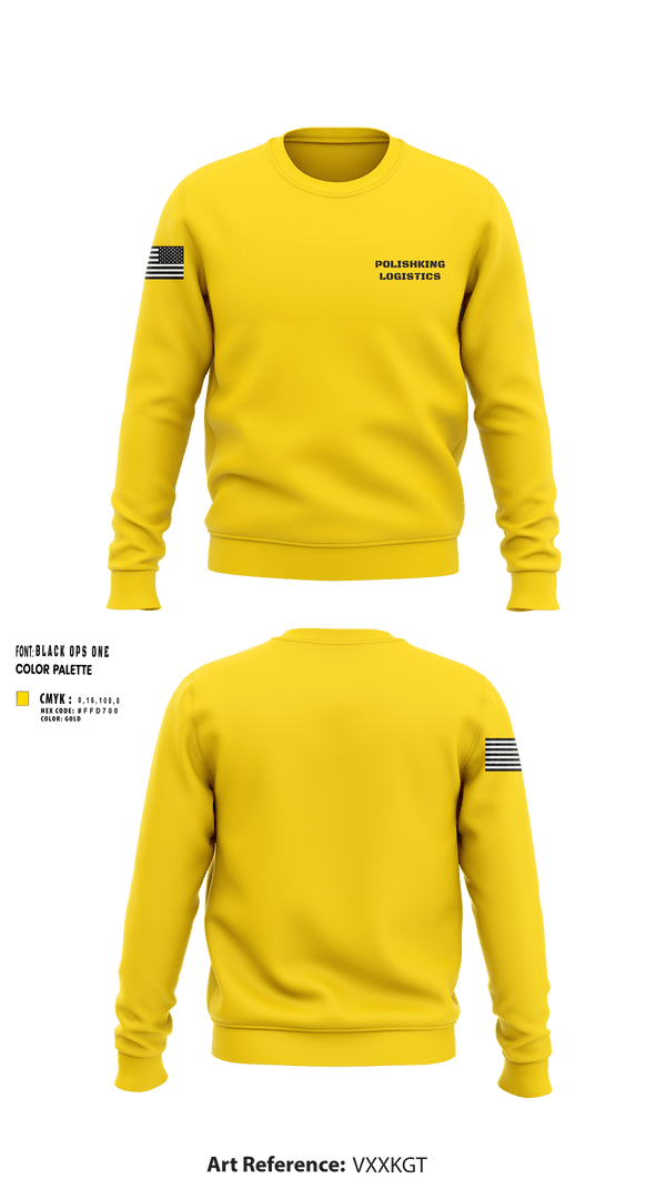 Crew Neck Sweatshirt, Polishkinglogistics, , Teamtime, Team time, sublimation, custom sports apparel, team uniforms, spirit wear, spiritwear, sports uniforms, custom shirts, team store, custom team store, fundraiser sports, apparel fundraiser