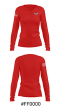 Sam Rayburn High School Tennis 5088287 Women's Long Sleeve V-neck Shirt - 29
