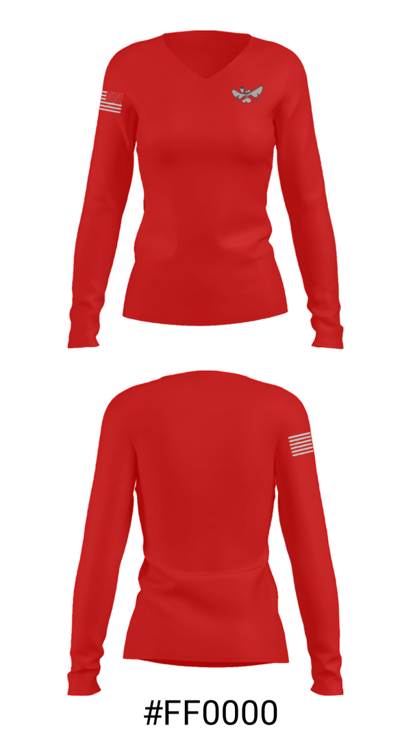 Women's Long Sleeve Vneck Shirt, Sam Rayburn High School Tennis, Tennis, Teamtime, Team time, sublimation, custom sports apparel, team uniforms, spirit wear, spiritwear, sports uniforms, custom shirts, team store, custom team store, fundraiser sports, apparel fundraiser