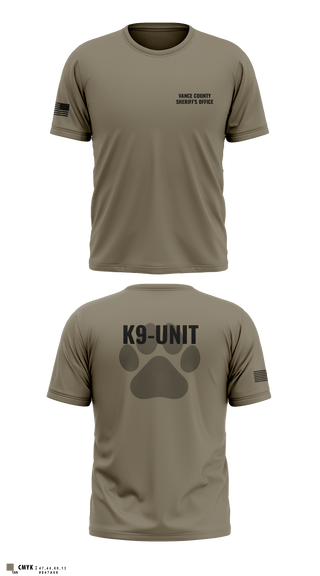 Old School Cotton Feel Shirt, Vance County Sheriff's Office  K9 Unit, Police, Teamtime, Team time, sublimation, custom sports apparel, team uniforms, spirit wear, spiritwear, sports uniforms, custom shirts, team store, custom team store, fundraiser sports, apparel fundraiser
