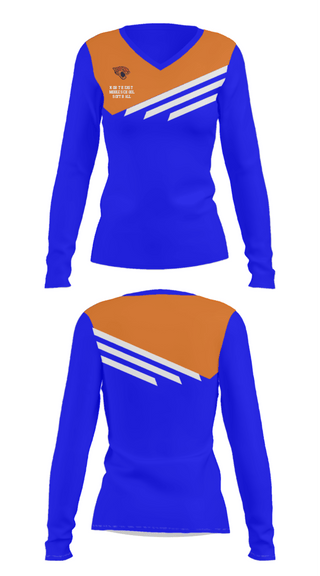 Women's Long Sleeve Vneck Shirt, Northeast Middle School Softball, Softball, Teamtime, Team time, sublimation, custom sports apparel, team uniforms, spirit wear, spiritwear, sports uniforms, custom shirts, team store, custom team store, fundraiser sports, apparel fundraiser