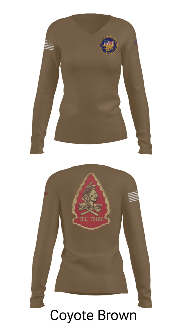 Women's Long Sleeve Vneck Shirt, Naval Special Warfare Development Group, Navy, Teamtime, Team time, sublimation, custom sports apparel, team uniforms, spirit wear, spiritwear, sports uniforms, custom shirts, team store, custom team store, fundraiser sports, apparel fundraiser