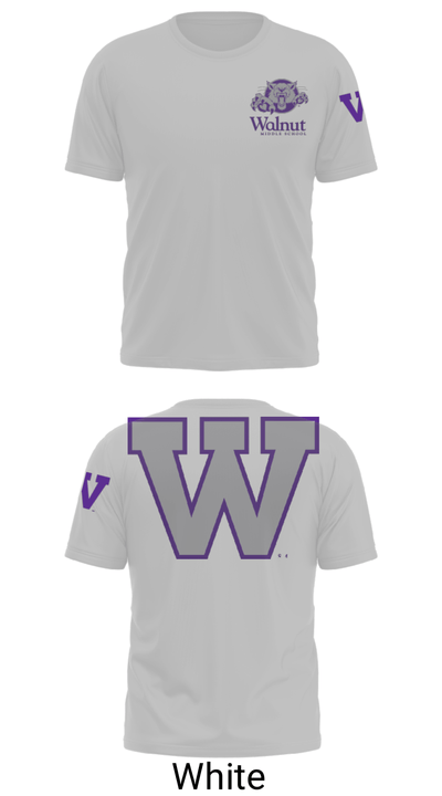 Walnut Middle School 47945312 Short Sleeve Performance Shirt - 11