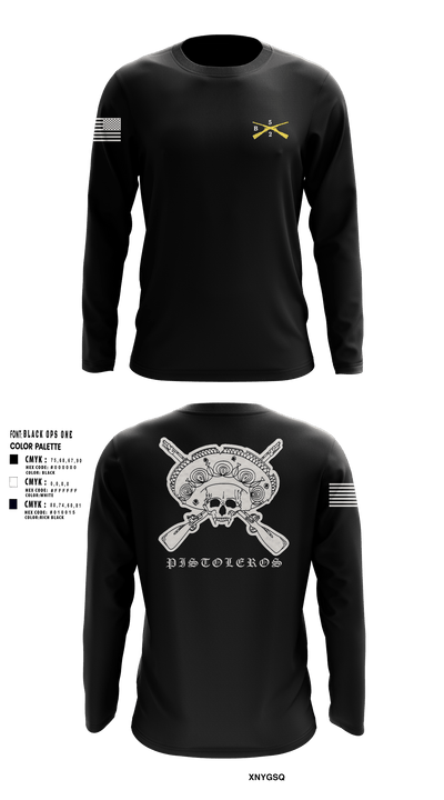 Los Pistoleros 43095637 Long Sleeve Performance Shirt - 2