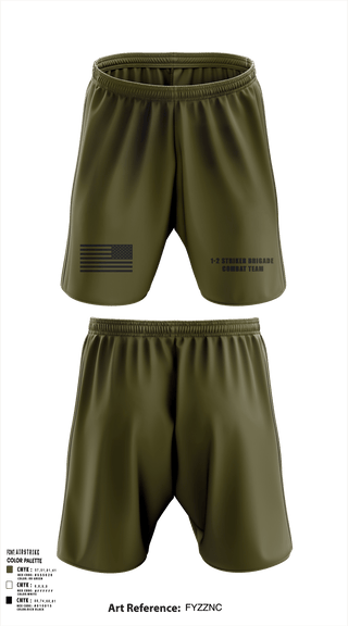 Athletic Shorts With Pockets, 1-2 striker brigade combat team, Army, Teamtime, Team time, sublimation, custom sports apparel, team uniforms, spirit wear, spiritwear, sports uniforms, custom shirts, team store, custom team store, fundraiser sports, apparel fundraiser