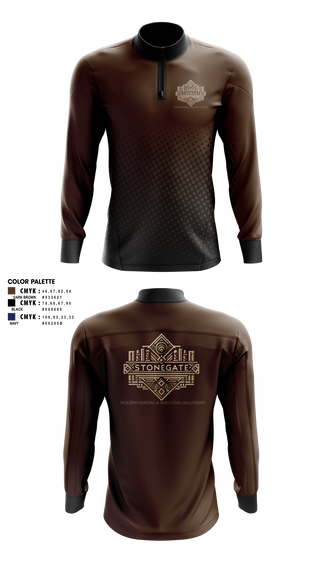Quarter Zip Jacket, STONEGATE, , Teamtime, Team time, sublimation, custom sports apparel, team uniforms, spirit wear, spiritwear, sports uniforms, custom shirts, team store, custom team store, fundraiser sports, apparel fundraiser