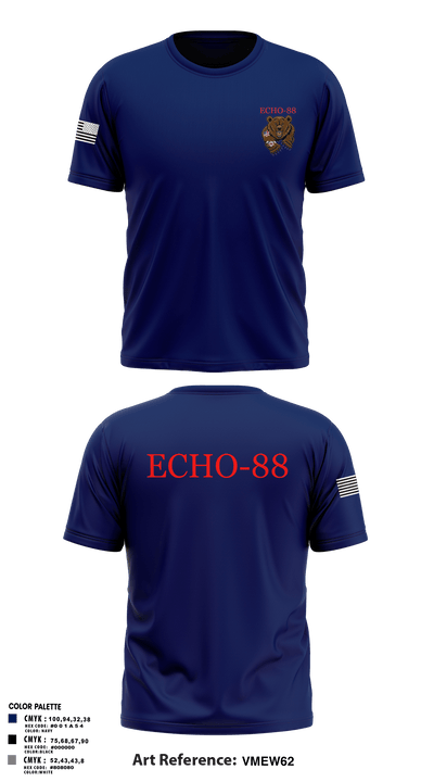 ECHO-88ECHO-88 97124520 Short Sleeve Performance Shirt - 1