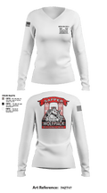 95TH EN 87153662 Women's Long Sleeve V-neck Shirt -1 2