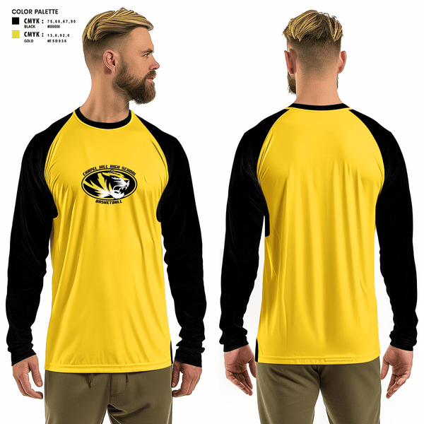 Long Sleeve Performance Shirt, Chapel Hill High School Basketball, Men's Basketball, Teamtime, Team time, sublimation, custom sports apparel, team uniforms, spirit wear, spiritwear, sports uniforms, custom shirts, team store, custom team store, fundraiser sports, apparel fundraiser