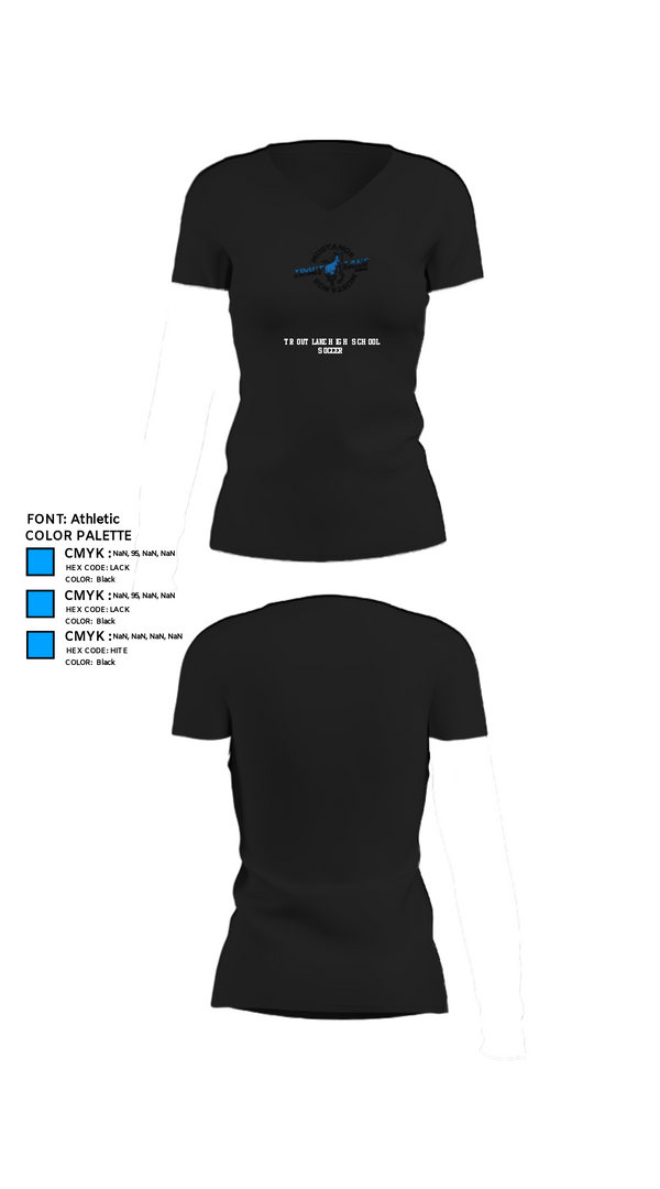 Womens Short Sleeve Vneck Shirt, Trout Lake High School Soccer, Men's Soccer, Teamtime, Team time, sublimation, custom sports apparel, team uniforms, spirit wear, spiritwear, sports uniforms, custom shirts, team store, custom team store, fundraiser sports, apparel fundraiser