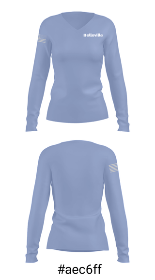 Women's Long Sleeve Vneck Shirt, Belleville, Police, Teamtime, Team time, sublimation, custom sports apparel, team uniforms, spirit wear, spiritwear, sports uniforms, custom shirts, team store, custom team store, fundraiser sports, apparel fundraiser