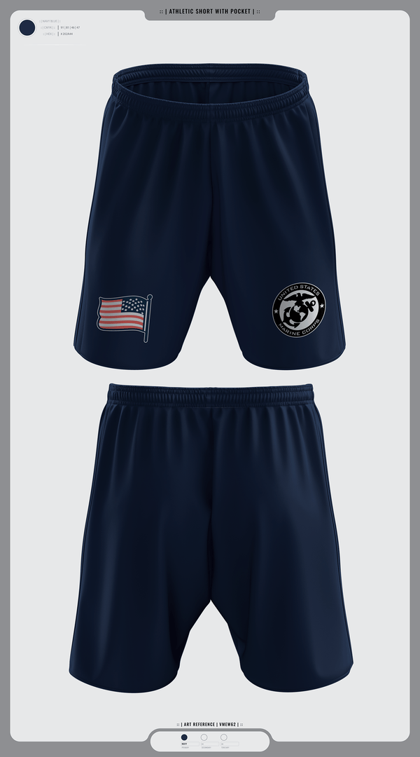 Athletic Shorts With Pockets, Marine Corps, Marines, Teamtime, Team time, sublimation, custom sports apparel, team uniforms, spirit wear, spiritwear, sports uniforms, custom shirts, team store, custom team store, fundraiser sports, apparel fundraiser