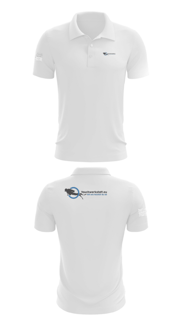Short Sleeve Performance Polo, Tauchwerkstatt.eu, , Teamtime, Team time, sublimation, custom sports apparel, team uniforms, spirit wear, spiritwear, sports uniforms, custom shirts, team store, custom team store, fundraiser sports, apparel fundraiser