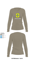 49 COMPTROLLER SQUADRON 45789639 Women's Long Sleeve V-neck Shirt - 62
