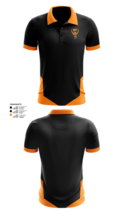 La Junta Junior High School Wrestling 13796391 Short Sleeve Performance Polo - 1