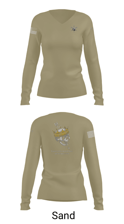8th esb 47702215 Women's Long Sleeve V-neck Shirt - 47