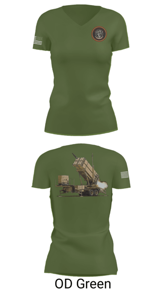 Womens Short Sleeve Vneck Shirt, Bravo 5-7 ADA, Army, Teamtime, Team time, sublimation, custom sports apparel, team uniforms, spirit wear, spiritwear, sports uniforms, custom shirts, team store, custom team store, fundraiser sports, apparel fundraiser