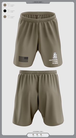Athletic Shorts With Pockets, Mx Plt E. Co 2-4 GSAB, Army, Teamtime, Team time, sublimation, custom sports apparel, team uniforms, spirit wear, spiritwear, sports uniforms, custom shirts, team store, custom team store, fundraiser sports, apparel fundraiser