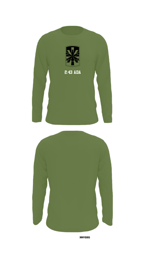 Long Sleeve Performance Shirt, 2/43 ADA, Army, Teamtime, Team time, sublimation, custom sports apparel, team uniforms, spirit wear, spiritwear, sports uniforms, custom shirts, team store, custom team store, fundraiser sports, apparel fundraiser