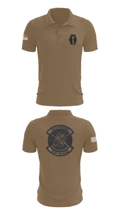 100th Battalion 442nd Infantry Delta dragons 60081058 Short Sleeve Performance Polo - 7