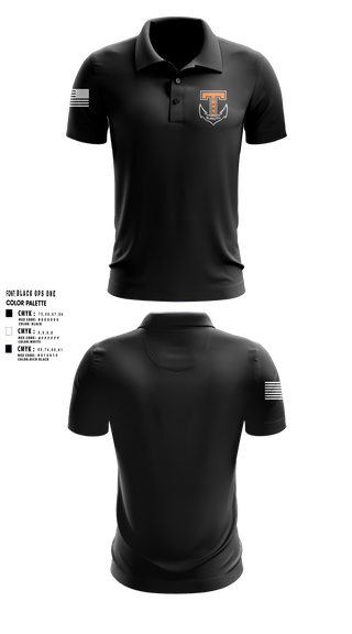 Short Sleeve Performance Polo, Tabb NJROTC, Navy, Teamtime, Team time, sublimation, custom sports apparel, team uniforms, spirit wear, spiritwear, sports uniforms, custom shirts, team store, custom team store, fundraiser sports, apparel fundraiser