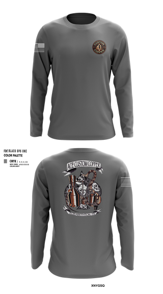 Long Sleeve Performance Shirt, Ace Custom Copper, , Teamtime, Team time, sublimation, custom sports apparel, team uniforms, spirit wear, spiritwear, sports uniforms, custom shirts, team store, custom team store, fundraiser sports, apparel fundraiser