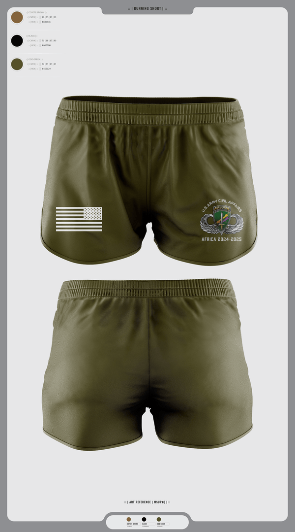 Womens Shorts, 478th CA BN (A), Army, Teamtime, Team time, sublimation, custom sports apparel, team uniforms, spirit wear, spiritwear, sports uniforms, custom shirts, team store, custom team store, fundraiser sports, apparel fundraiser