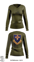 410th regiment 28429232 Women's Long Sleeve V-neck Shirt - 1