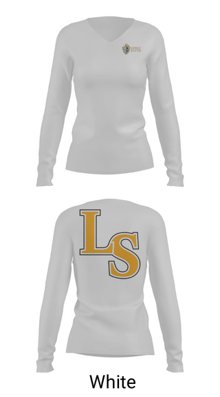 Women's Long Sleeve Vneck Shirt, Lutheran South High School Tennis, Tennis, Teamtime, Team time, sublimation, custom sports apparel, team uniforms, spirit wear, spiritwear, sports uniforms, custom shirts, team store, custom team store, fundraiser sports, apparel fundraiser