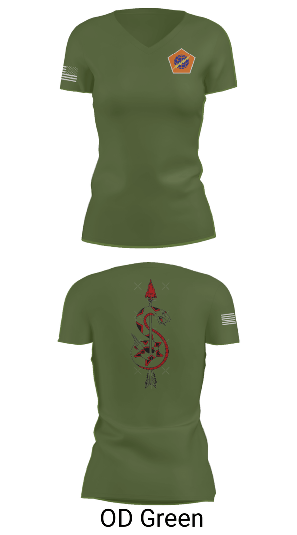 Women's Short Sleeve Vneck Shirt, 98th Expeditionary Signal Battalion, Army, Teamtime, Team time, sublimation, custom sports apparel, team uniforms, spirit wear, spiritwear, sports uniforms, custom shirts, team store, custom team store, fundraiser sports, apparel fundraiser