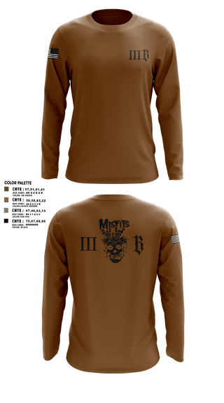Long Sleeve Performance Shirt, 3B 1-325 AIR, 2BCT, 82ND ABN DIV, Army, Teamtime, Team time, sublimation, custom sports apparel, team uniforms, spirit wear, spiritwear, sports uniforms, custom shirts, team store, custom team store, fundraiser sports, apparel fundraiser