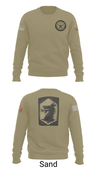 Crew Neck Sweatshirt, 445 Chemical Company, National Guard, Teamtime, Team time, sublimation, custom sports apparel, team uniforms, spirit wear, spiritwear, sports uniforms, custom shirts, team store, custom team store, fundraiser sports, apparel fundraiser