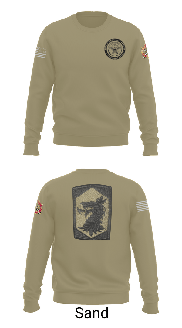 Crew Neck Sweatshirt, 445 Chemical Company, National Guard, Teamtime, Team time, sublimation, custom sports apparel, team uniforms, spirit wear, spiritwear, sports uniforms, custom shirts, team store, custom team store, fundraiser sports, apparel fundraiser